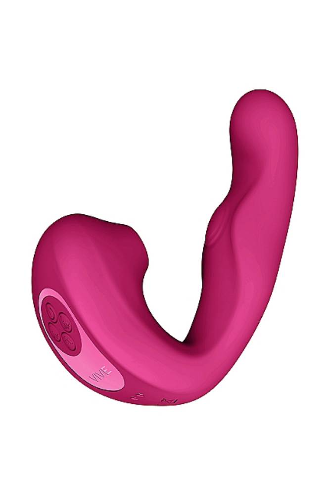 Shots Toys - VIVE - Zaki Air Wave, Pulse Wave & G-Spot Vibrator - Pink - Stag Shop