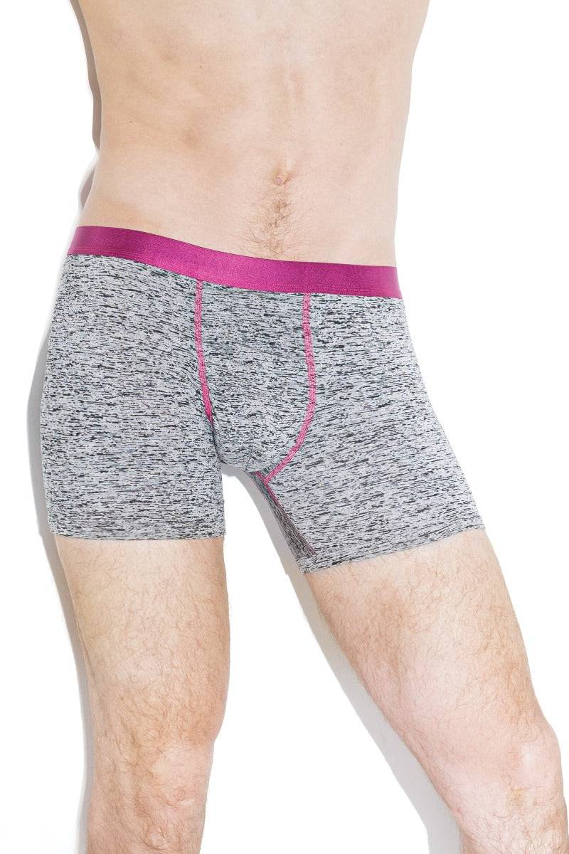 Coquette - Men's Boxer Brief - Grey/Purple - Stag Shop