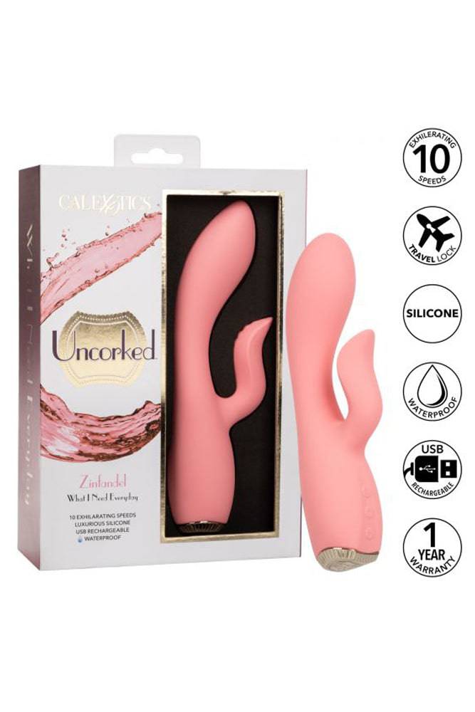 Cal Exotics - Uncorked - Zinfandel Dual Vibrator - Pink - Stag Shop