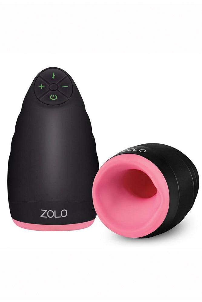 Zolo - Warming Dome Rechargeable Vibrating & Heating Male Stimulator - Black - Stag Shop