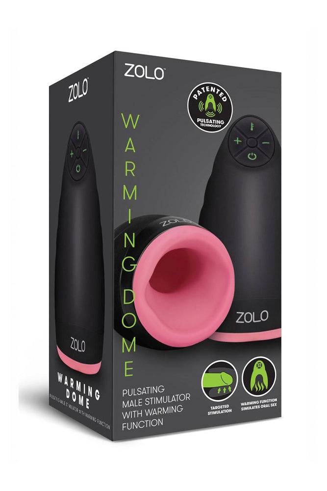 Zolo - Warming Dome Rechargeable Vibrating & Heating Male Stimulator - Black - Stag Shop