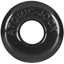 A black jelly cock rings.